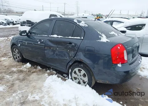 2009 Hyundai Accent Gls from USA, damaged, VIN KMHCN46CX9U334089